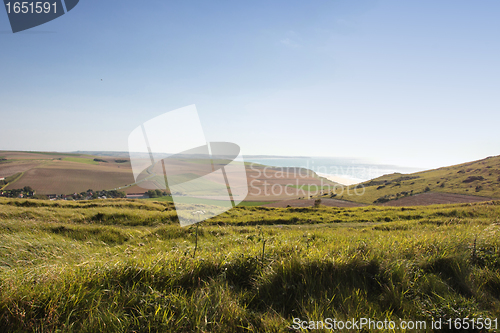 Image of seascape from the coast of opal in France