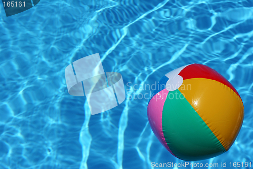 Image of Beach Ball in Pool