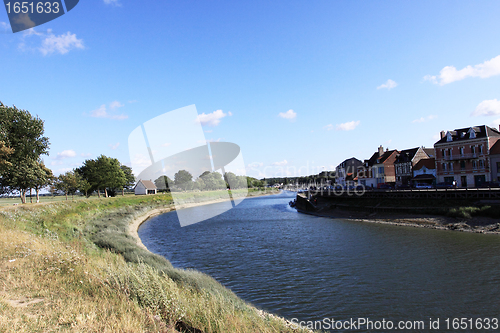 Image of channel of entrance of the port of saint valery sur somme