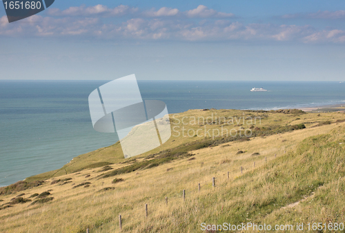 Image of seascape from the coast of opal in France