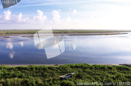 Image of channel of entrance of the port of saint valery sur somme