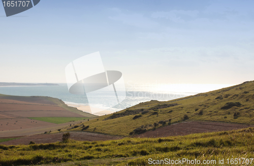 Image of seascape from the coast of opal in France