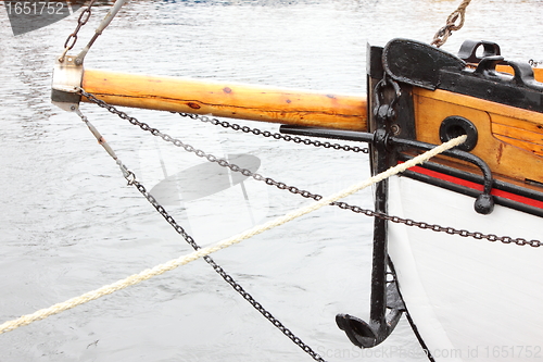 Image of great and ancient marine anchor to anchor boats