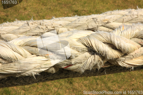 Image of Rope for mooring a boat to a pier