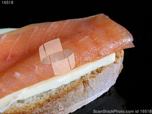 Image of Smoked salmon sandwich