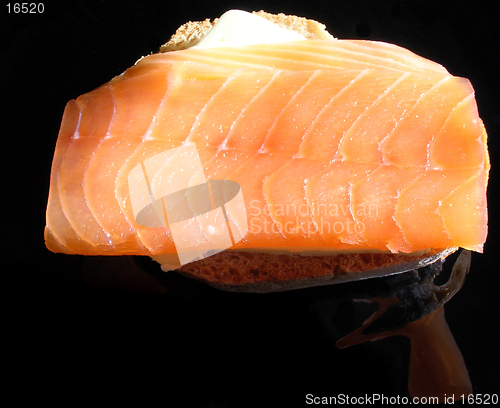 Image of Smoked salmon sandwich