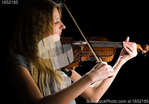 Image of Girl with violin