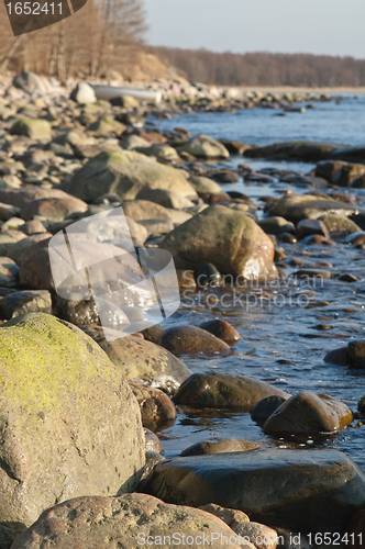 Image of Stony coast of Baltic sea