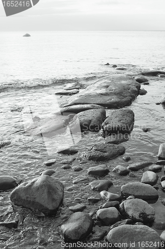 Image of Stony coast of Baltic sea