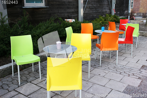 Image of Colourful chairs