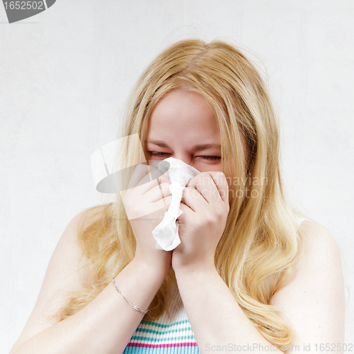 Image of handkerchief blonde girl