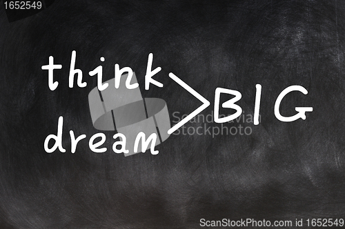 Image of Think and dream big