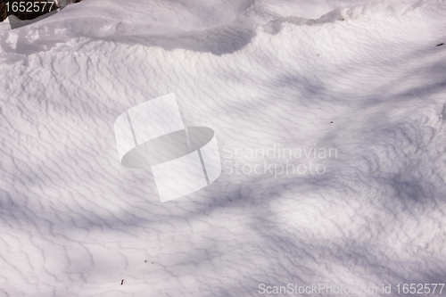 Image of snowy landscape in the winter sun in France