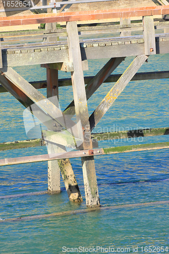 Image of entrance channel of the Port of Fecamp in Normandy france