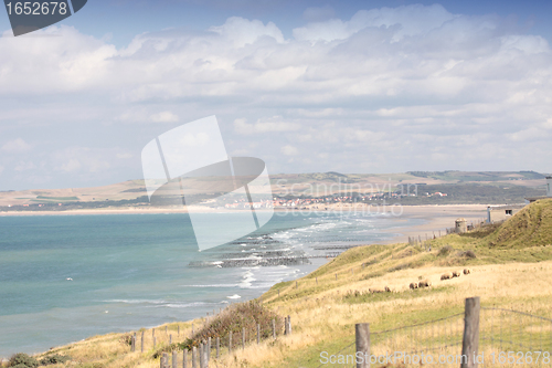 Image of landscape of the Opal Coast in France