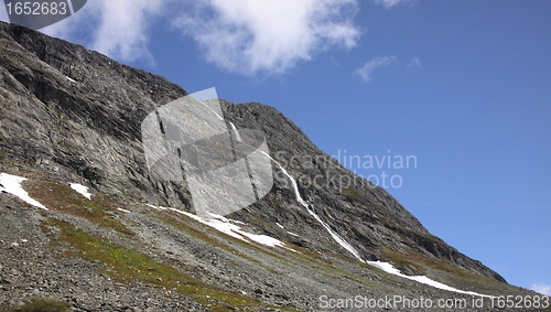 Image of wild streams and waterfalls of Norway in summer