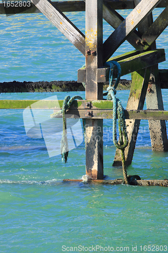 Image of entrance channel of the Port of Fecamp in Normandy france