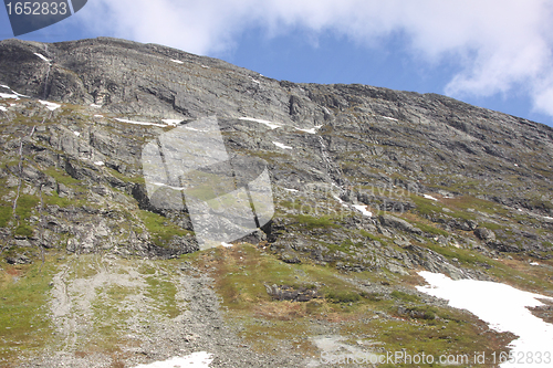 Image of wild streams and waterfalls of Norway in summer