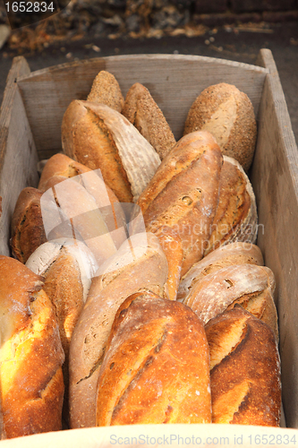 Image of country breads baked the old wood-fired