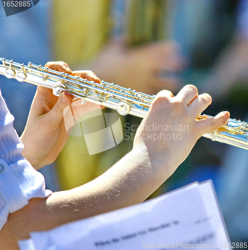 Image of  Musician playing the flute