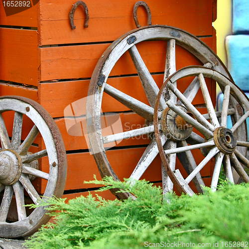 Image of  Old Wooden Wheels 