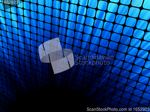 Image of Blue rays light 3D mosaic. EPS 8