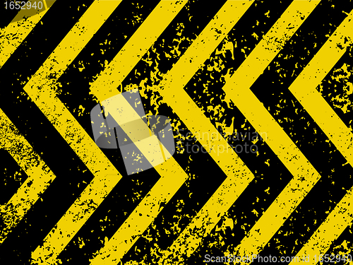 Image of A grungy and worn hazard stripes texture. EPS 8