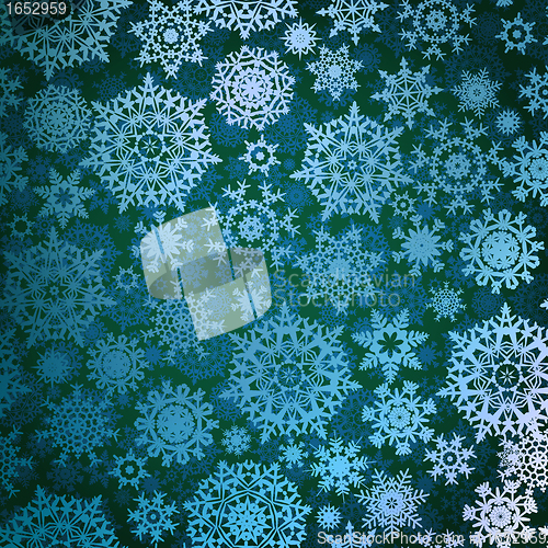 Image of Christmas pattern snowflake background. EPS 8