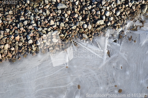 Image of Ice with gravel