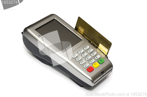 Image of Device attached to your credit card gold card