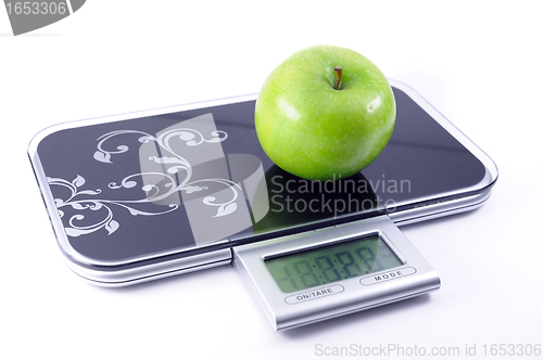 Image of Apple on the scales