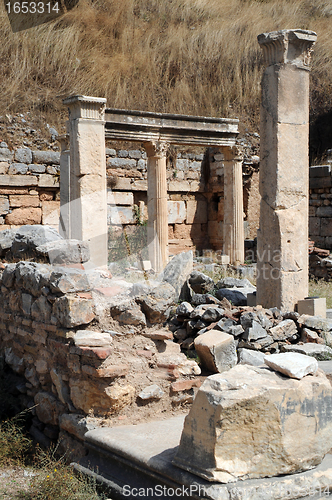 Image of Piece of Ancient Ruins in Ephesus