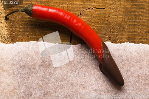 Image of Homemade chocolate with chilli