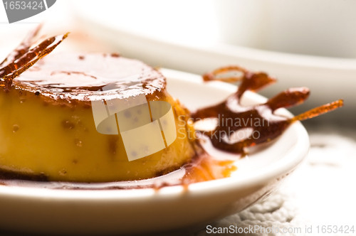 Image of Delicious creme caramel dessert 