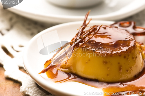 Image of Delicious creme caramel dessert 