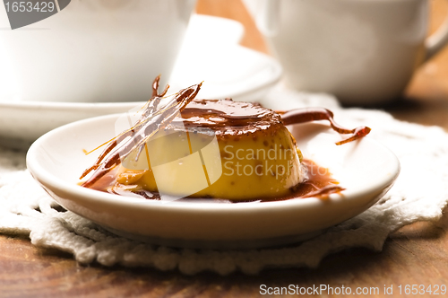 Image of Delicious creme caramel dessert 