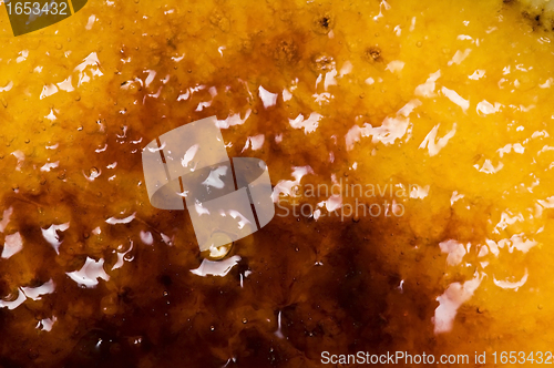 Image of French dessert - cream brulee, burnt cream 