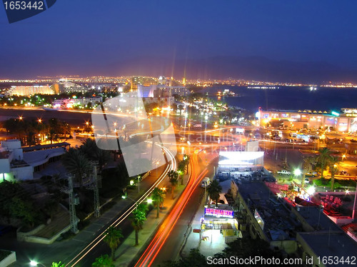 Image of Eilat And The Gulf of Aqaba at Dusk