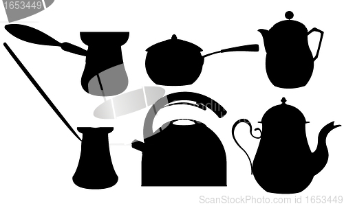 Image of Coffee and tea silhouettes