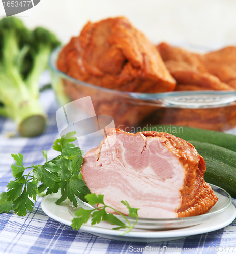 Image of delicious smoked meat
