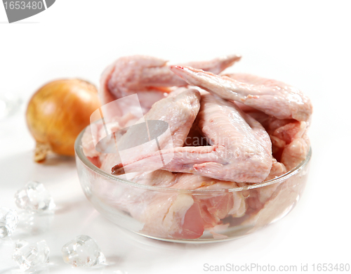 Image of fresh raw chicken wings
