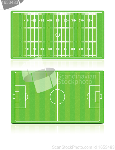 Image of Sport Fields set with grass