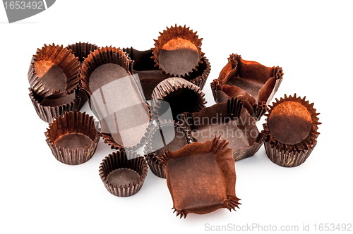 Image of Chocolate Brown Mixed bakery cups