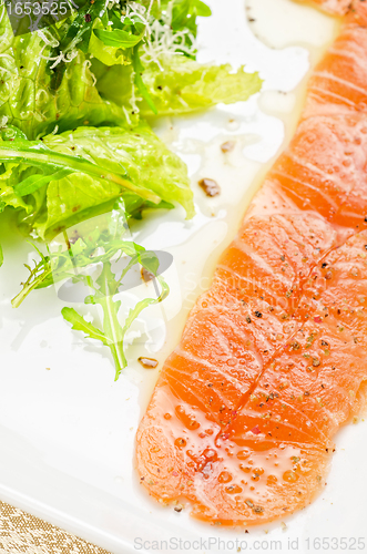 Image of Fish Carpaccio with salad