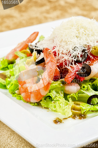 Image of tasty seafood salad