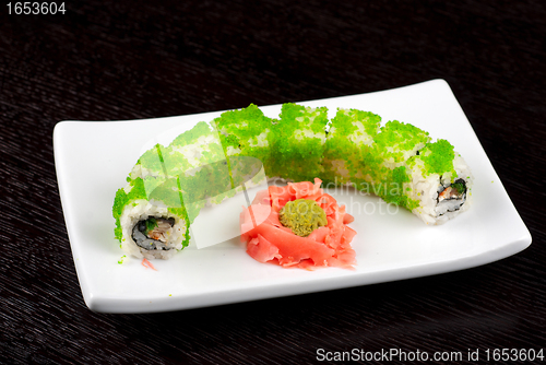 Image of sushi rolls