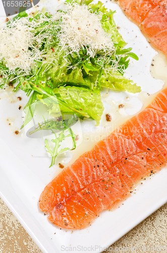 Image of Fish Carpaccio with salad