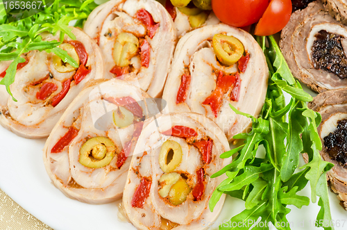 Image of meat tenderloin with prune