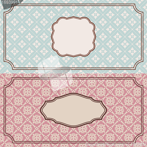 Image of floral retro frames