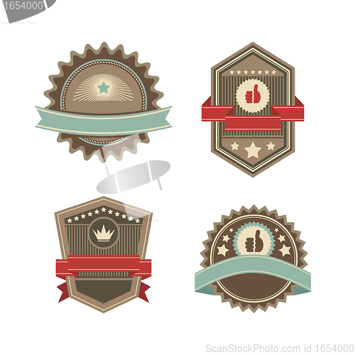 Image of vintage vector labels